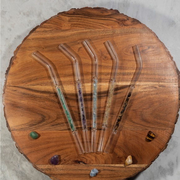 Reusable Glass Straws- Healing Crystals - Picture 4 of 6